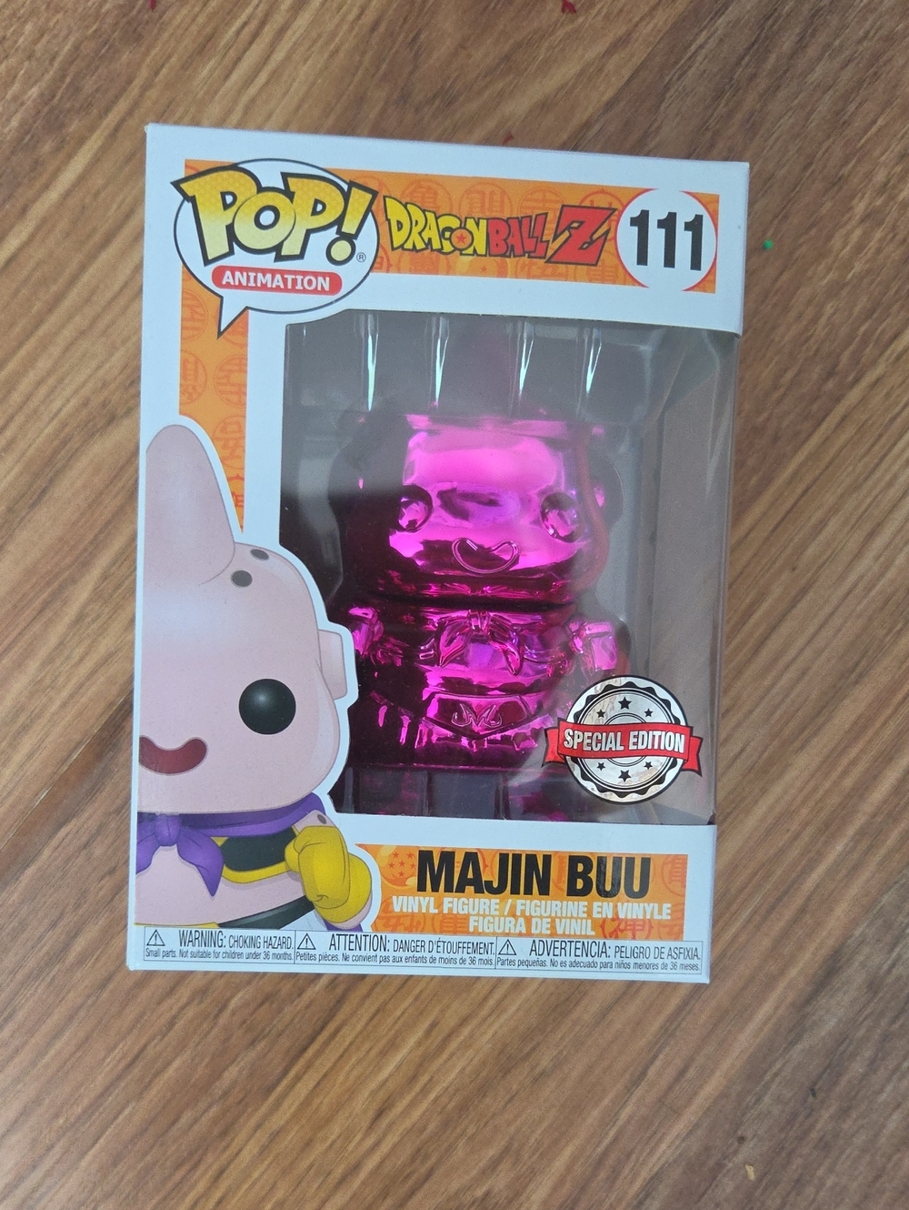 Funko Pop! Dragon Ball Z Majin Buu #111 Pink Chrome Special Edition